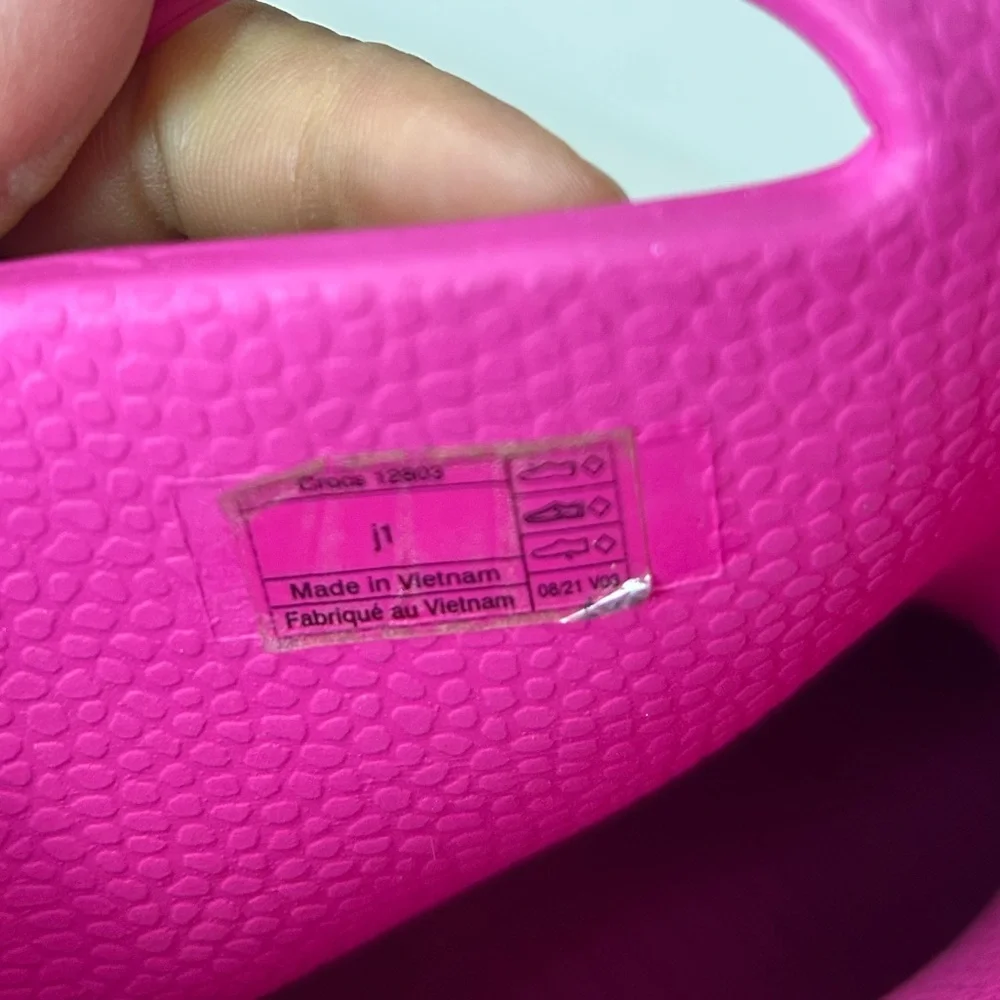 CROCS Fuchsia Kids' Rain Boots